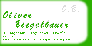 oliver biegelbauer business card